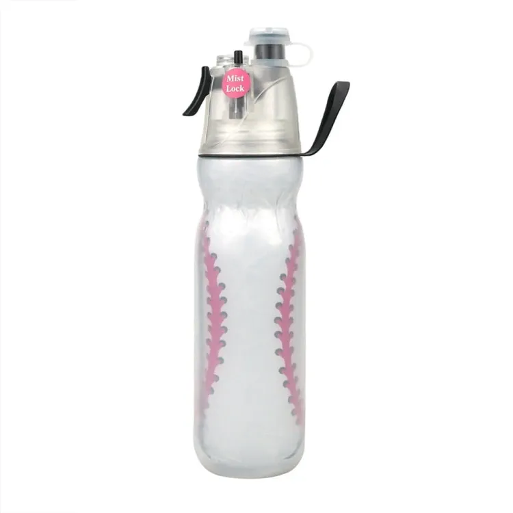 590ml Summer Outdoor Sports Training Spray Cooling Water Cup, Color: Baseball 3-layers