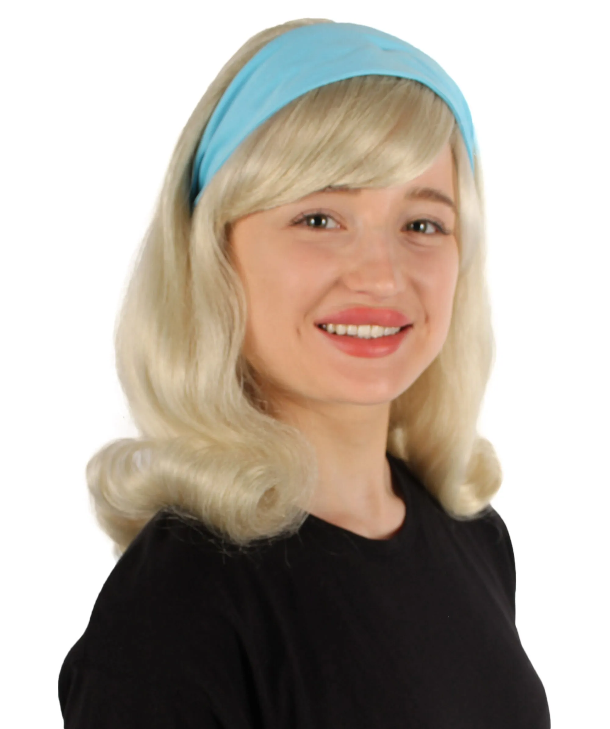 Adult Women's TV/ Movie Animated Pretty Doll Wig | Blonde| Best for Halloween | Flame-retardant Synthetic Fiber