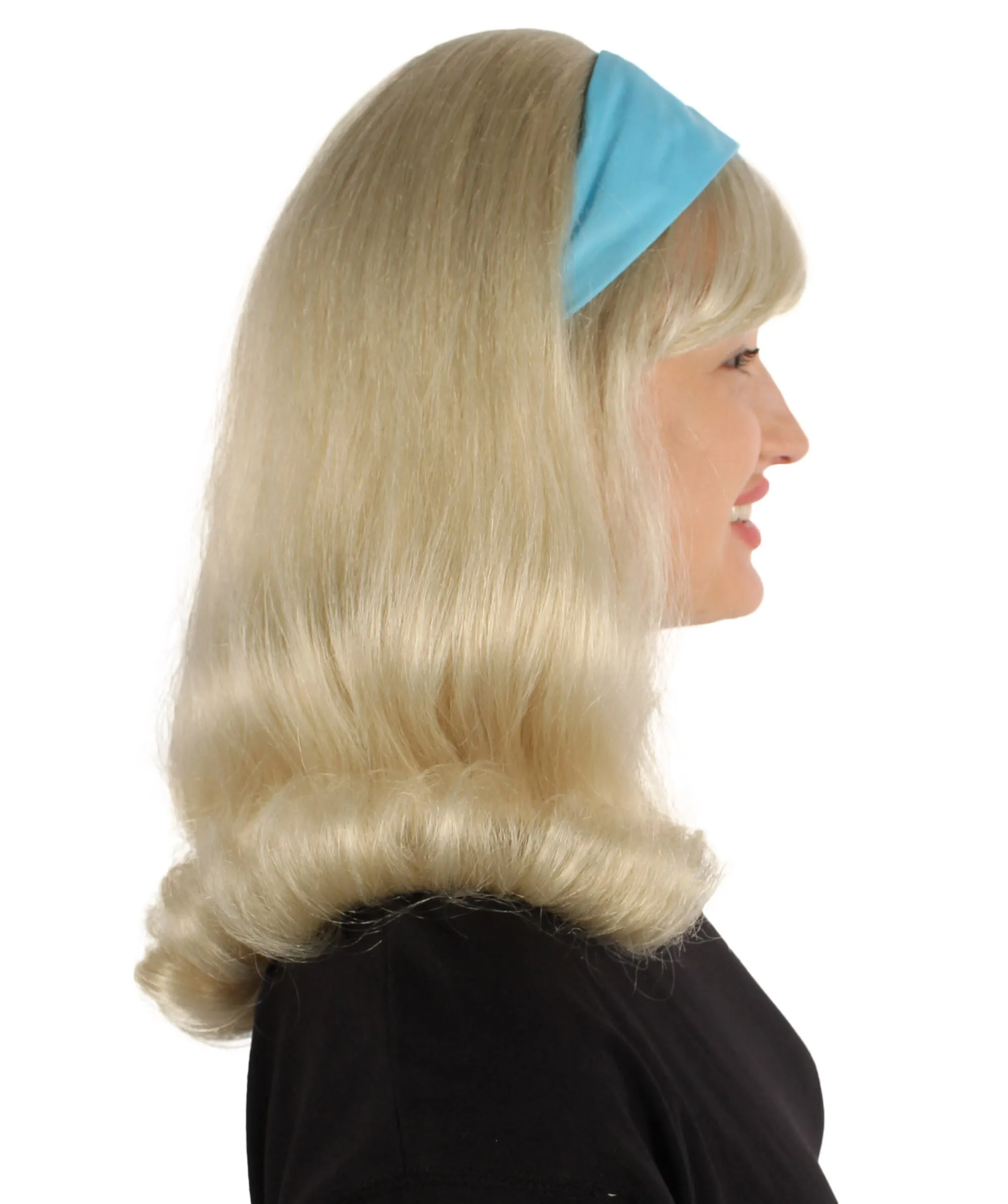 Adult Women's TV/ Movie Animated Pretty Doll Wig | Blonde| Best for Halloween | Flame-retardant Synthetic Fiber