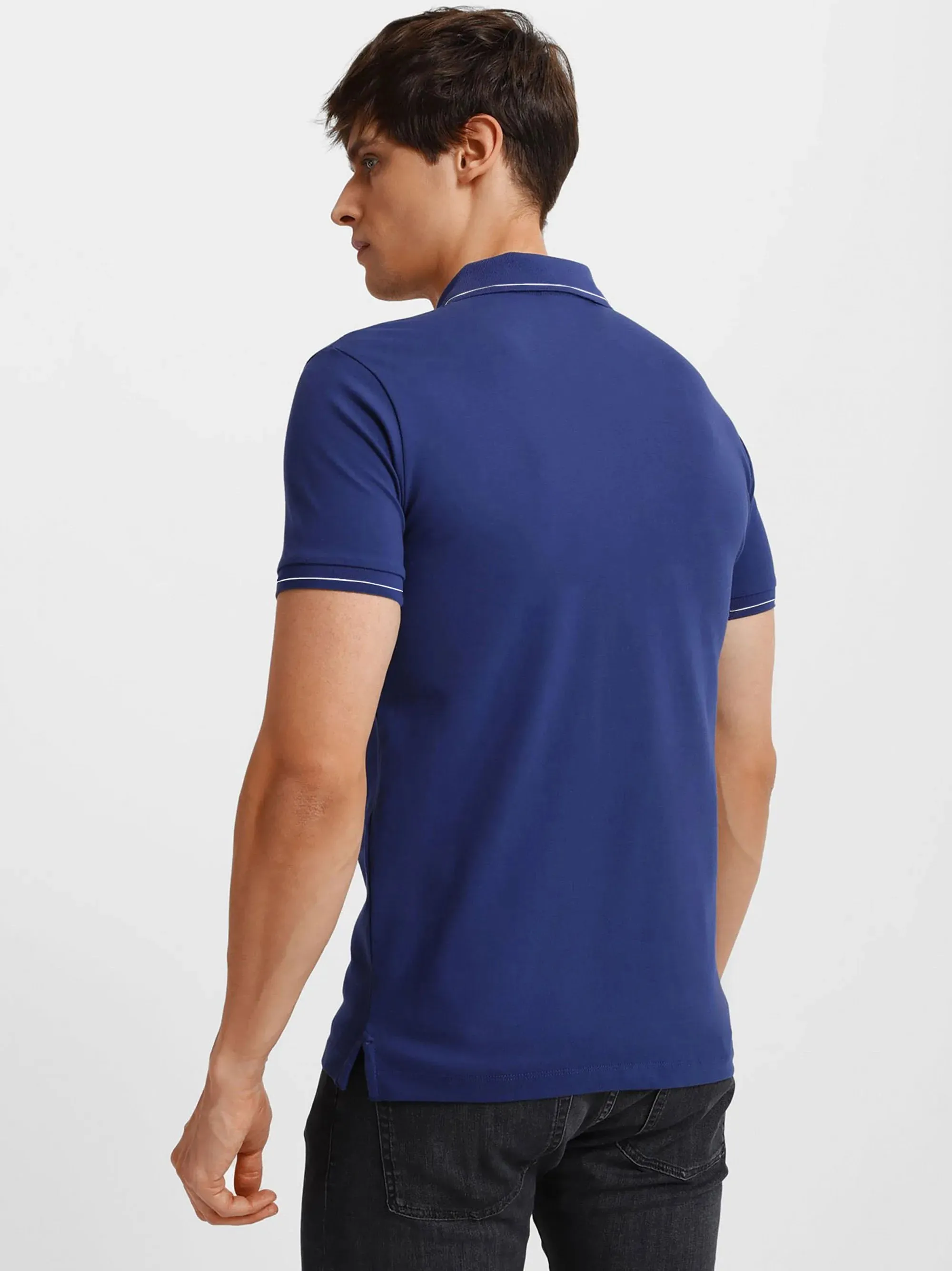 A|X Men Premium Quality stylish Navy Blue Polo Shirt