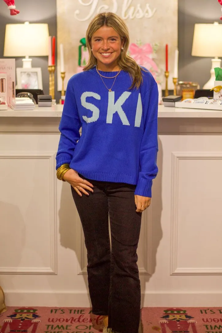 Blue Ski Sweater