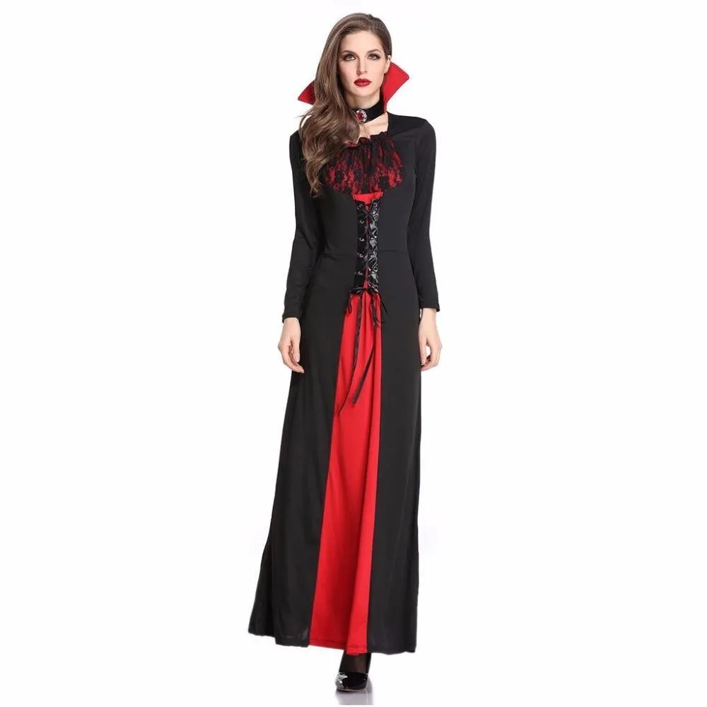 Cosplay Costumes Black Halloween EasterHorror Game Dresses In Women Girls Halloween Vampire Demon Performance Playing Costumes