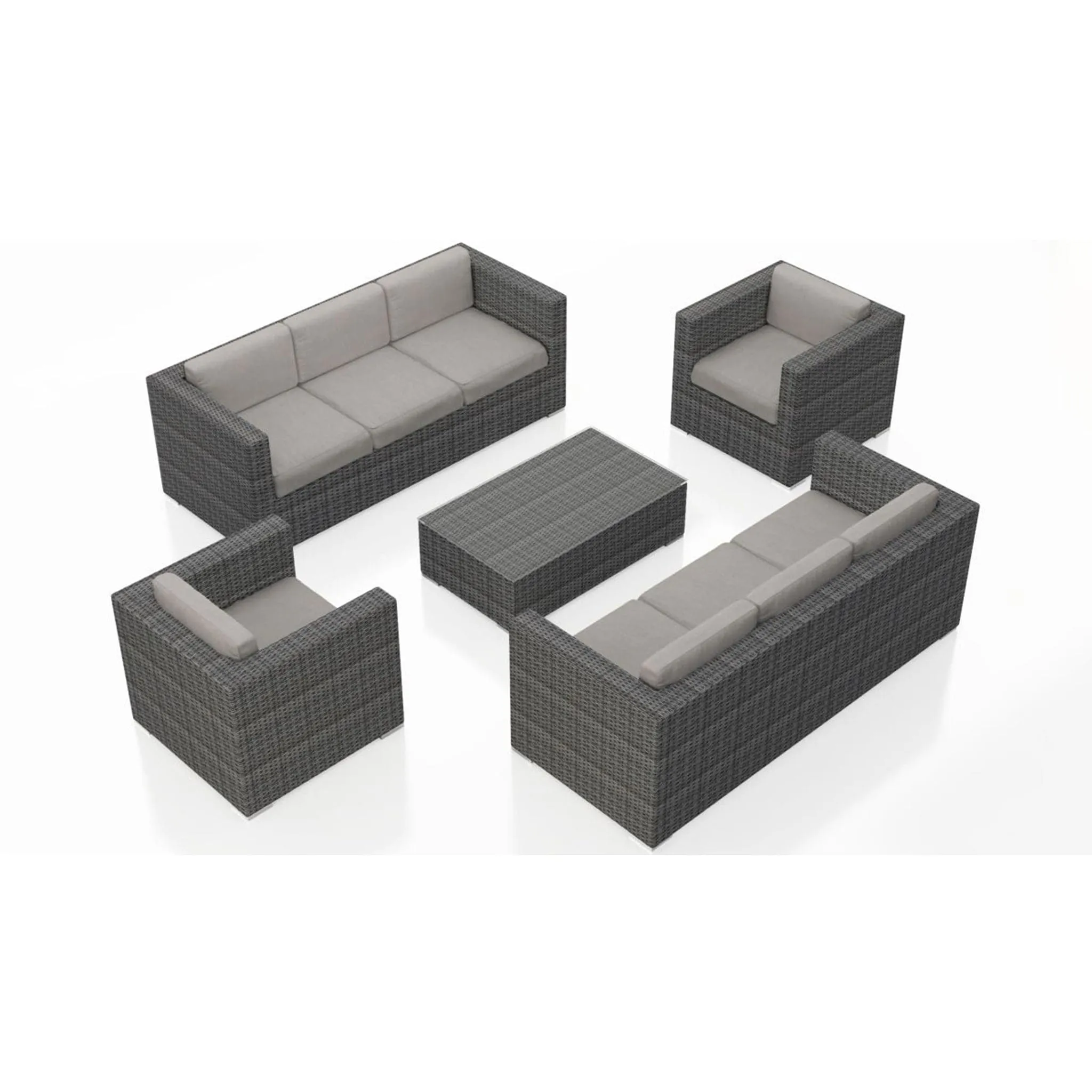 District 5 Piece Double Sofa Set