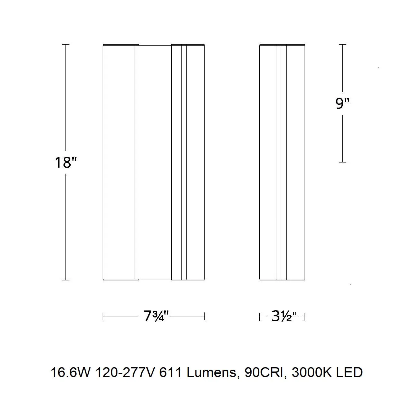 Enigma LED Outdoor Wall Light