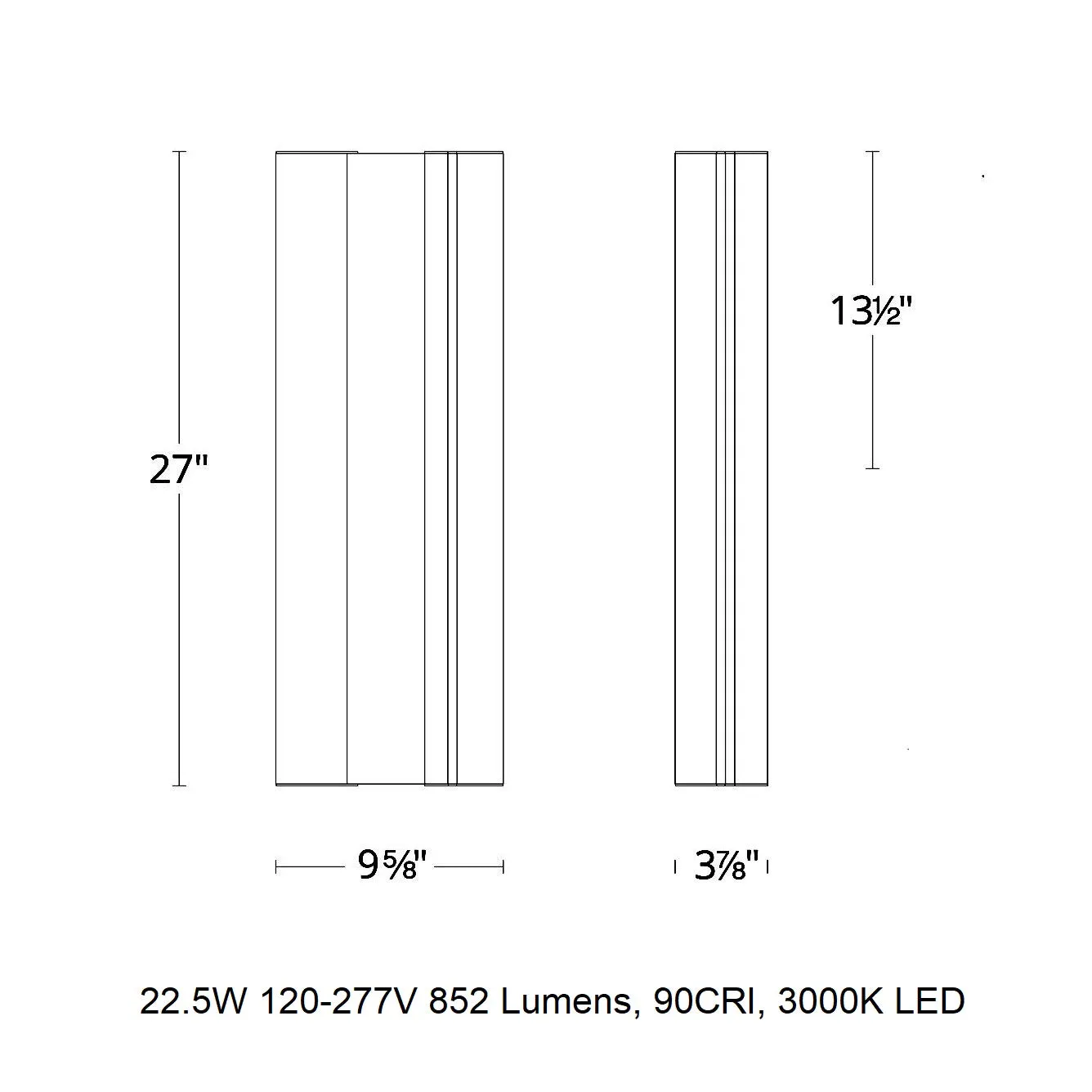 Enigma LED Outdoor Wall Light