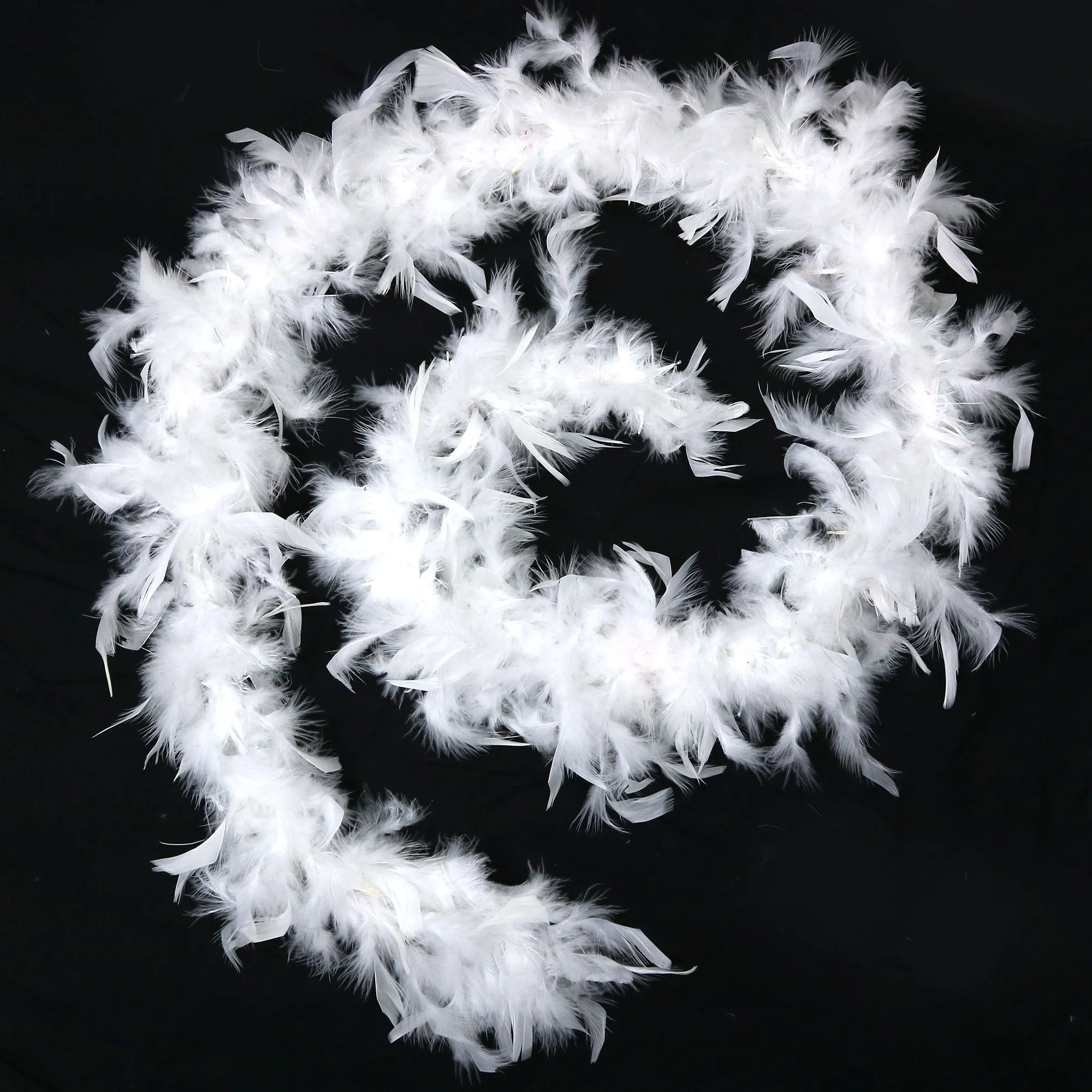 Feather Boa Costume Accessory - 1920's White Boa with Feathers - 1 Piece