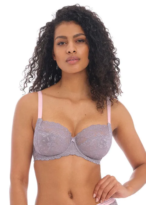 Freya Offbeat Underwire Side Support Bra, Mineral Grey