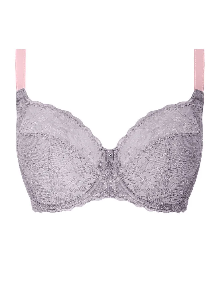 Freya Offbeat Underwire Side Support Bra, Mineral Grey