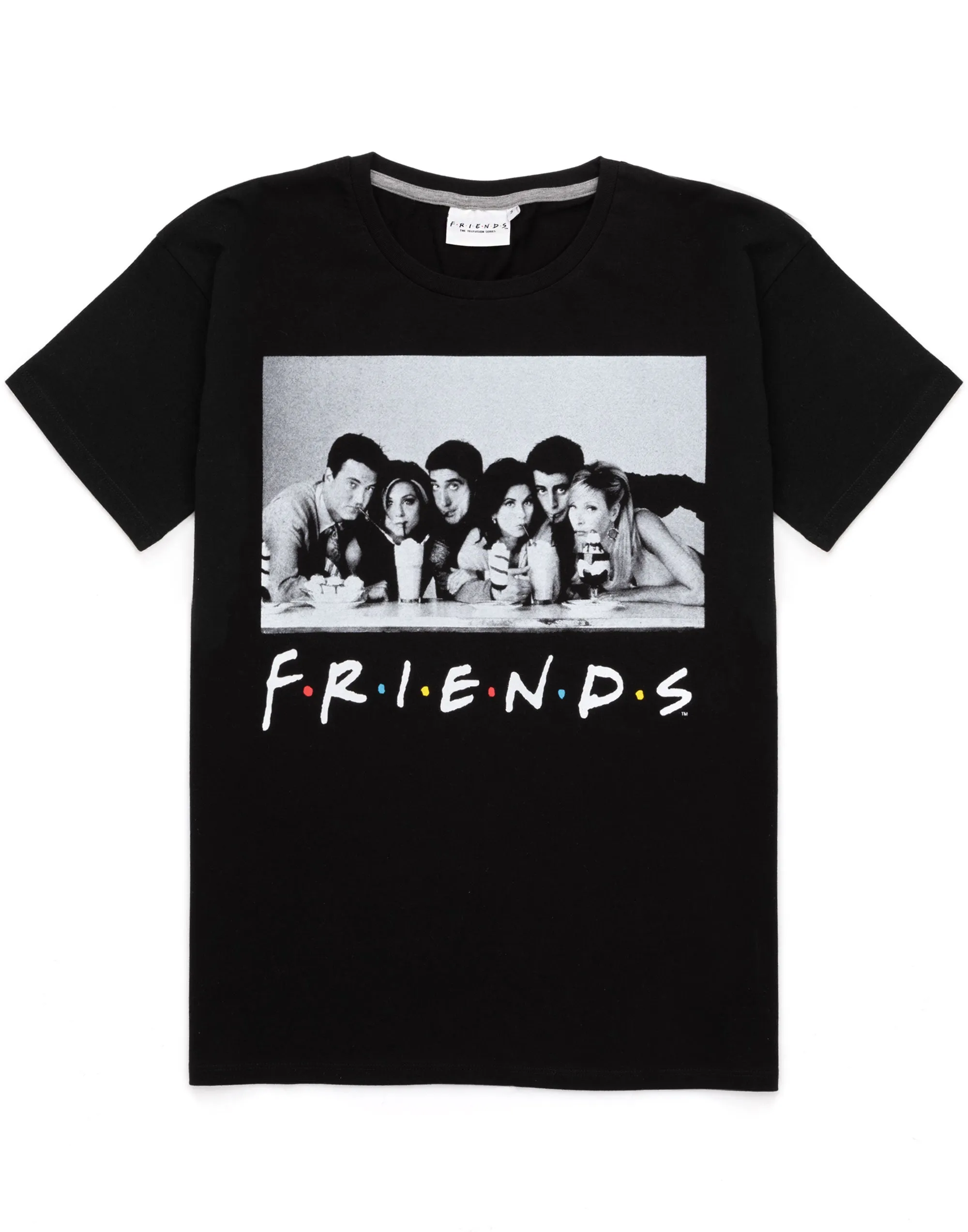 Friends Character Scene T-shirt & Cycling Short Womens Pyjama Set