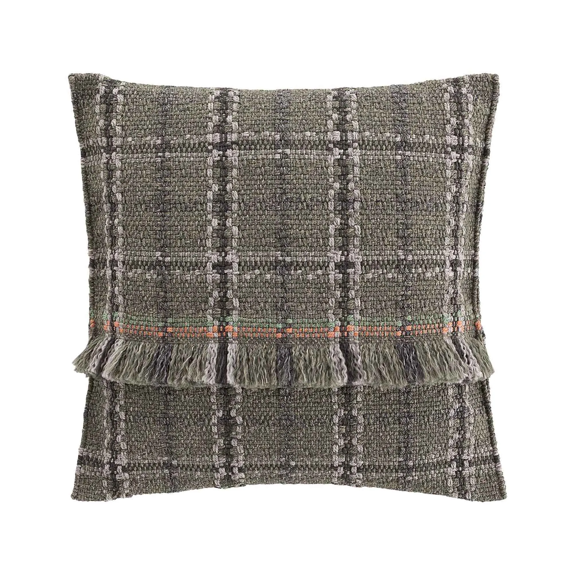 Garden Layers Big Outdoor Cushion Tartan