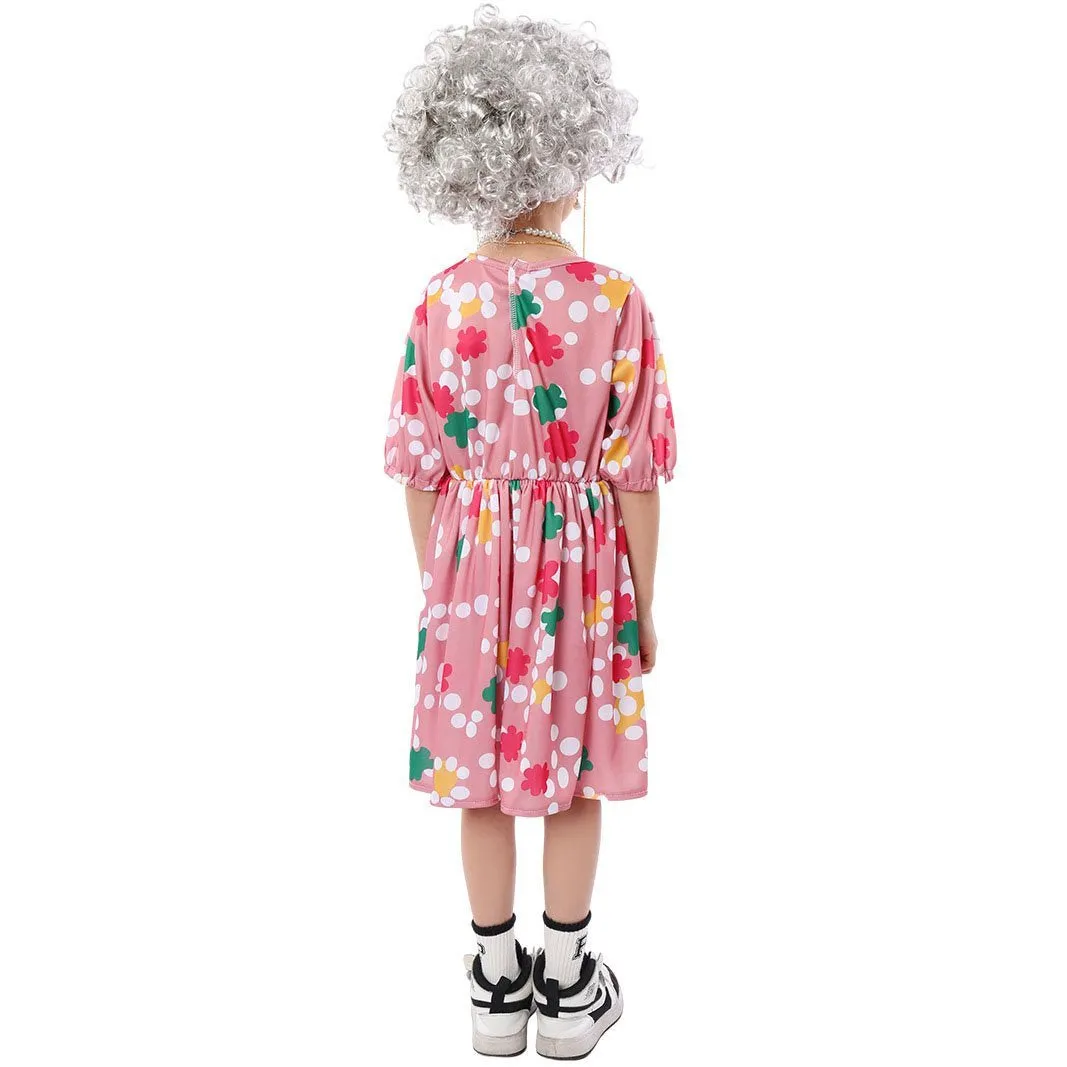 Grandma Cosplay Costume Halloween Children's Day Party Stage Performance Outfit