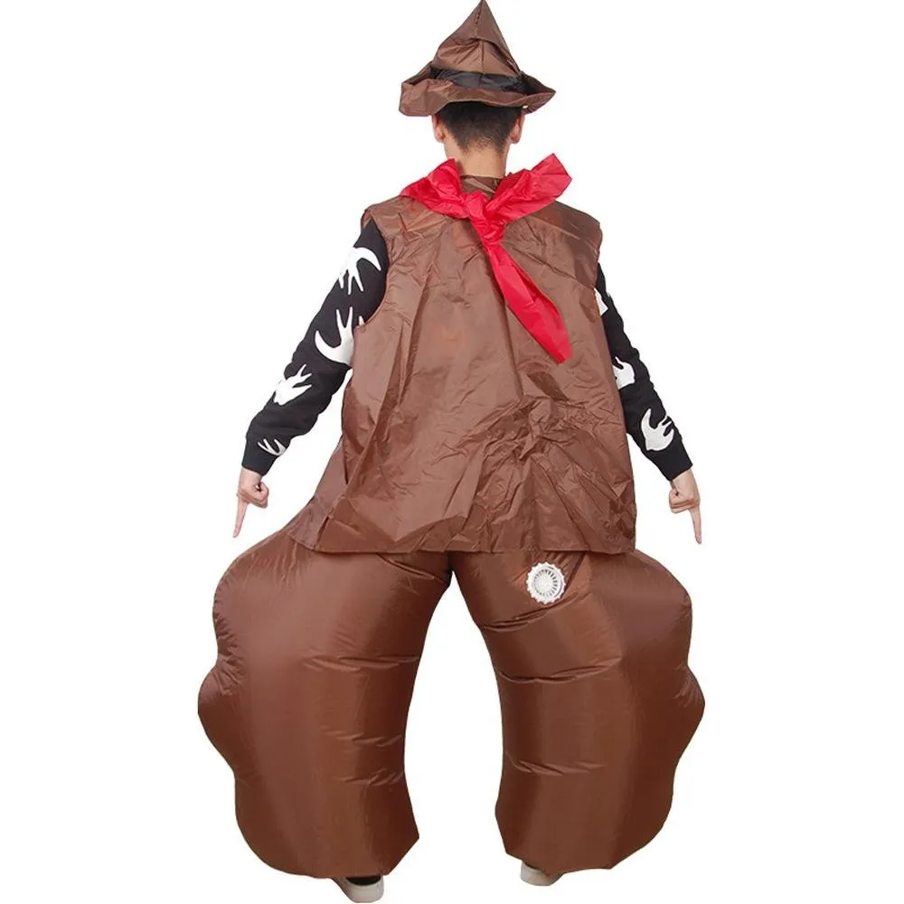 Halloween Cowboy Gunslinger Inflatable Party Stage Performance Cosplay Costume