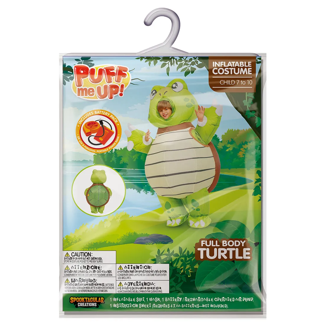 Inflatable Full Body Turtle Costume Cosplay- Child