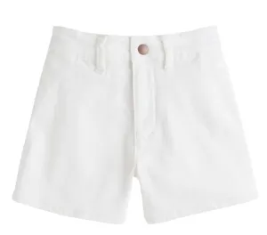 Ivory Denim Shorts