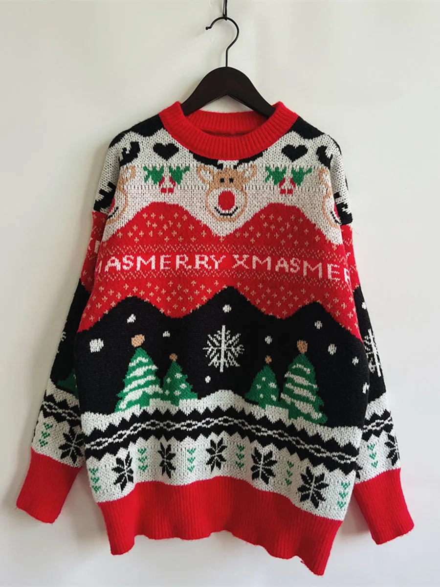 kesley Christmas Element Long Sleeve Sweater