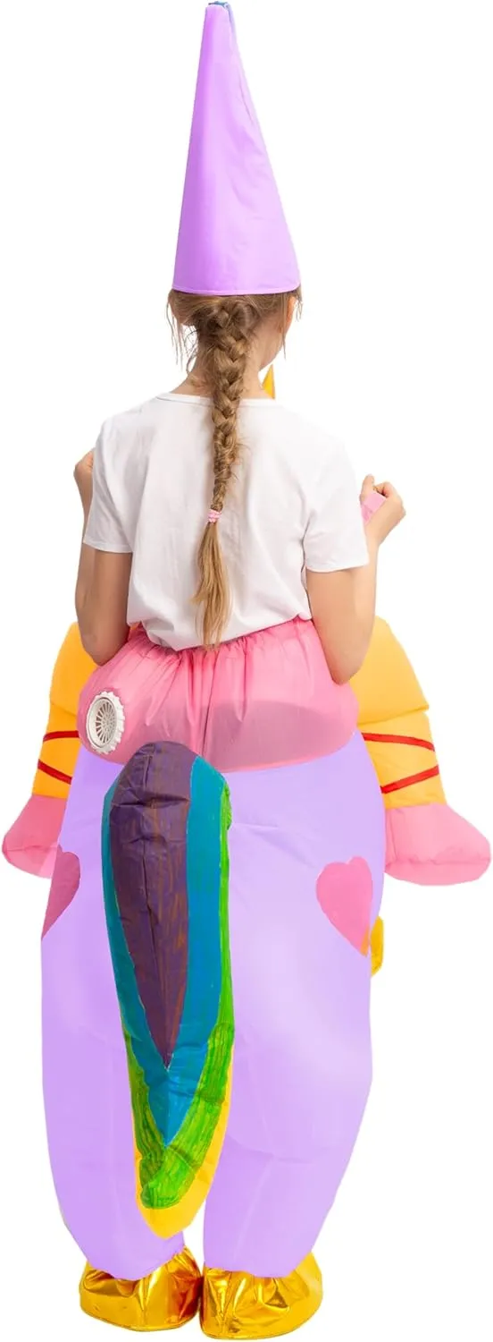 Kids Halloween Inflatable Costumes, Riding a Unicorn