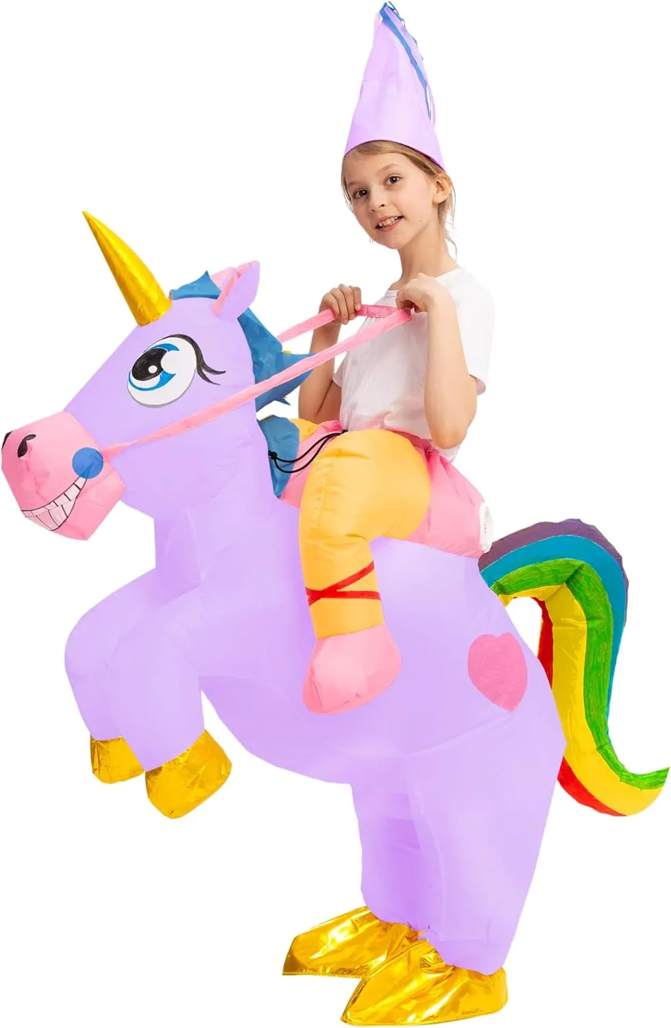 Kids Halloween Inflatable Costumes, Riding a Unicorn