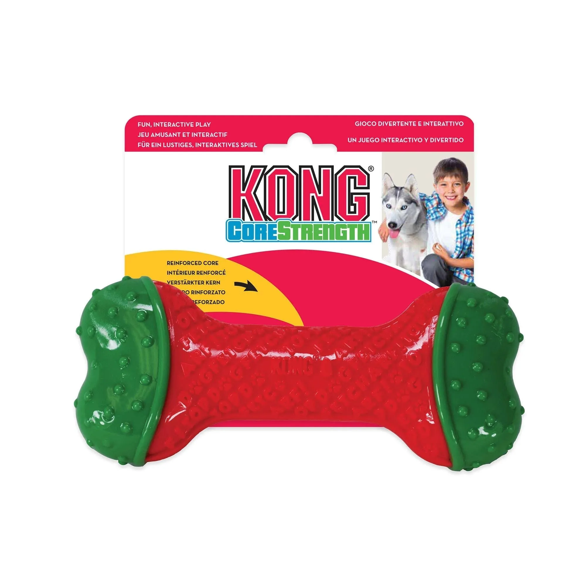 Kong Christmas Corestrength Bone Small Medium Dog Toy