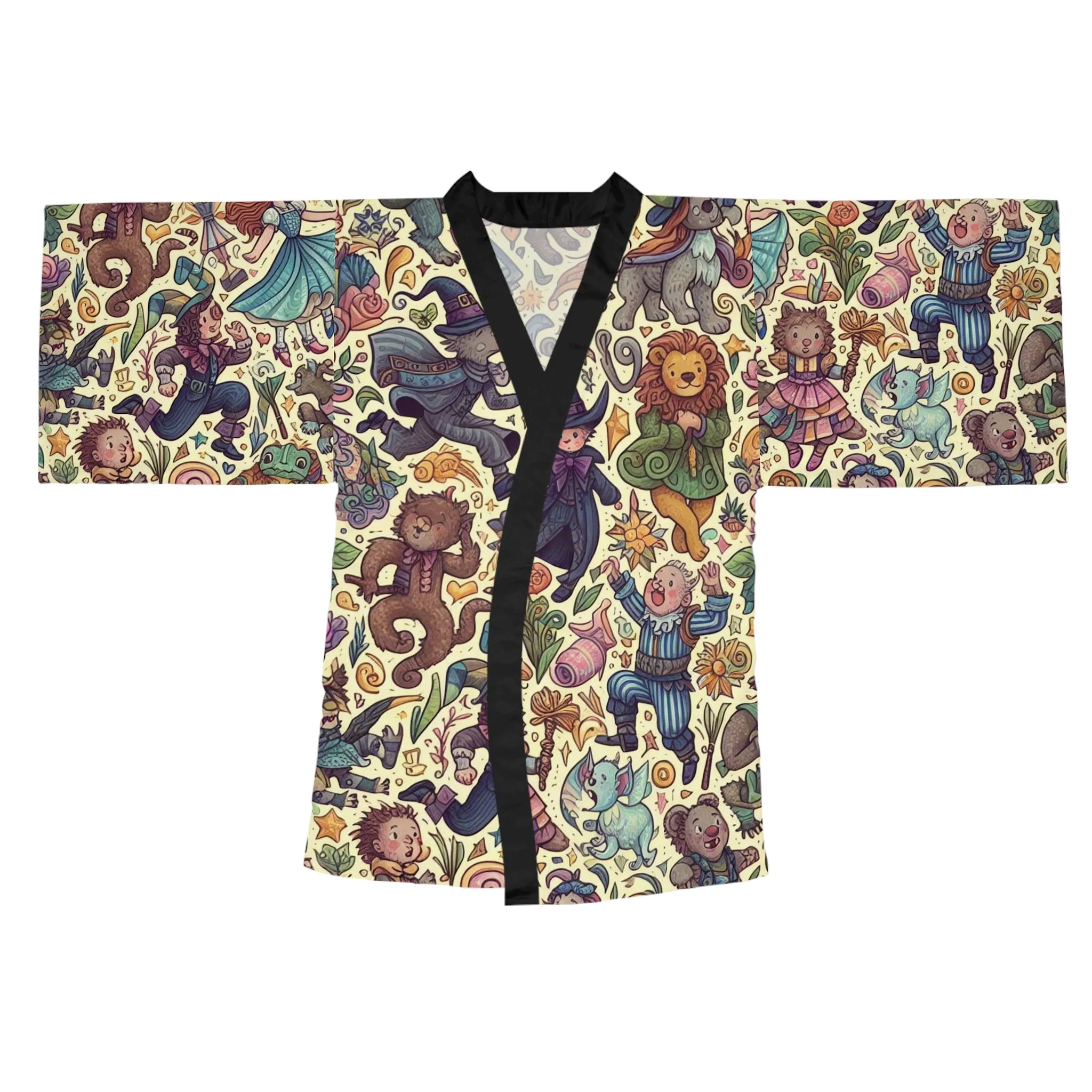 Land of Oz - Long Sleeve Kimono Robe (AOP)