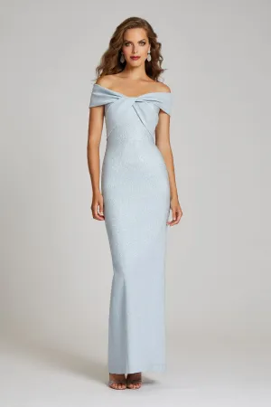 Metallic Twist Front Gown