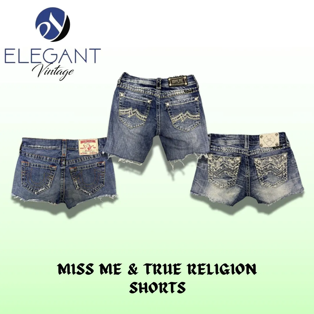 Miss Me & True Religion Shorts - 11 Pieces