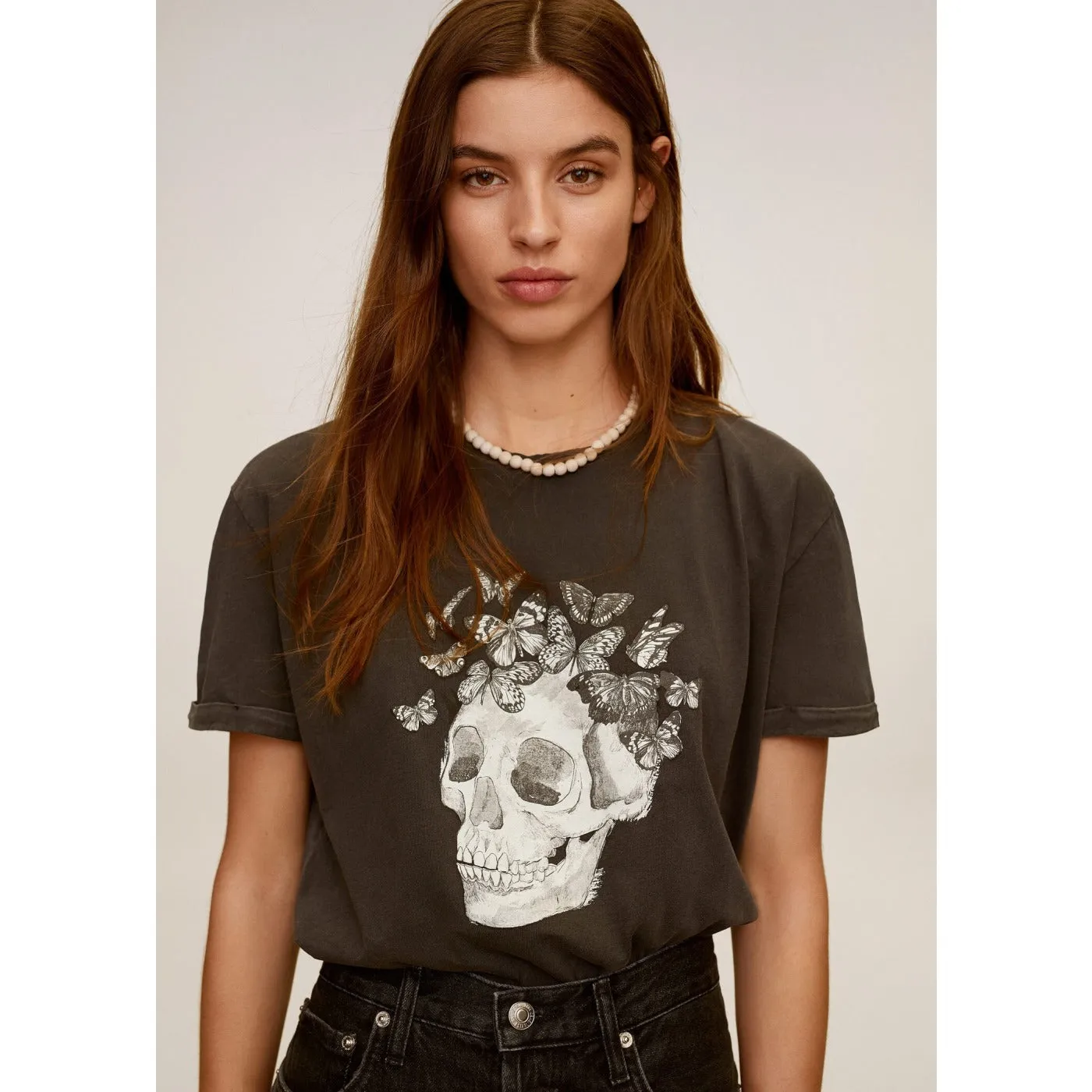 MNG Illustration printed T-shirt