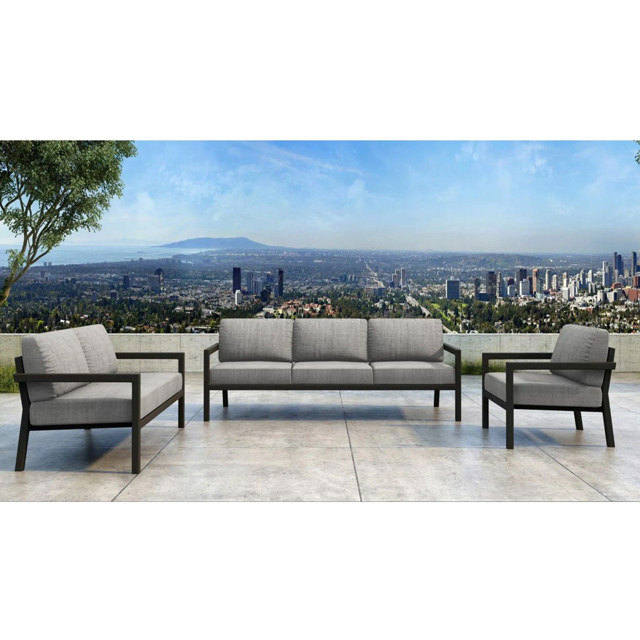 Pacifica 3 Piece Sofa Loveseat Set