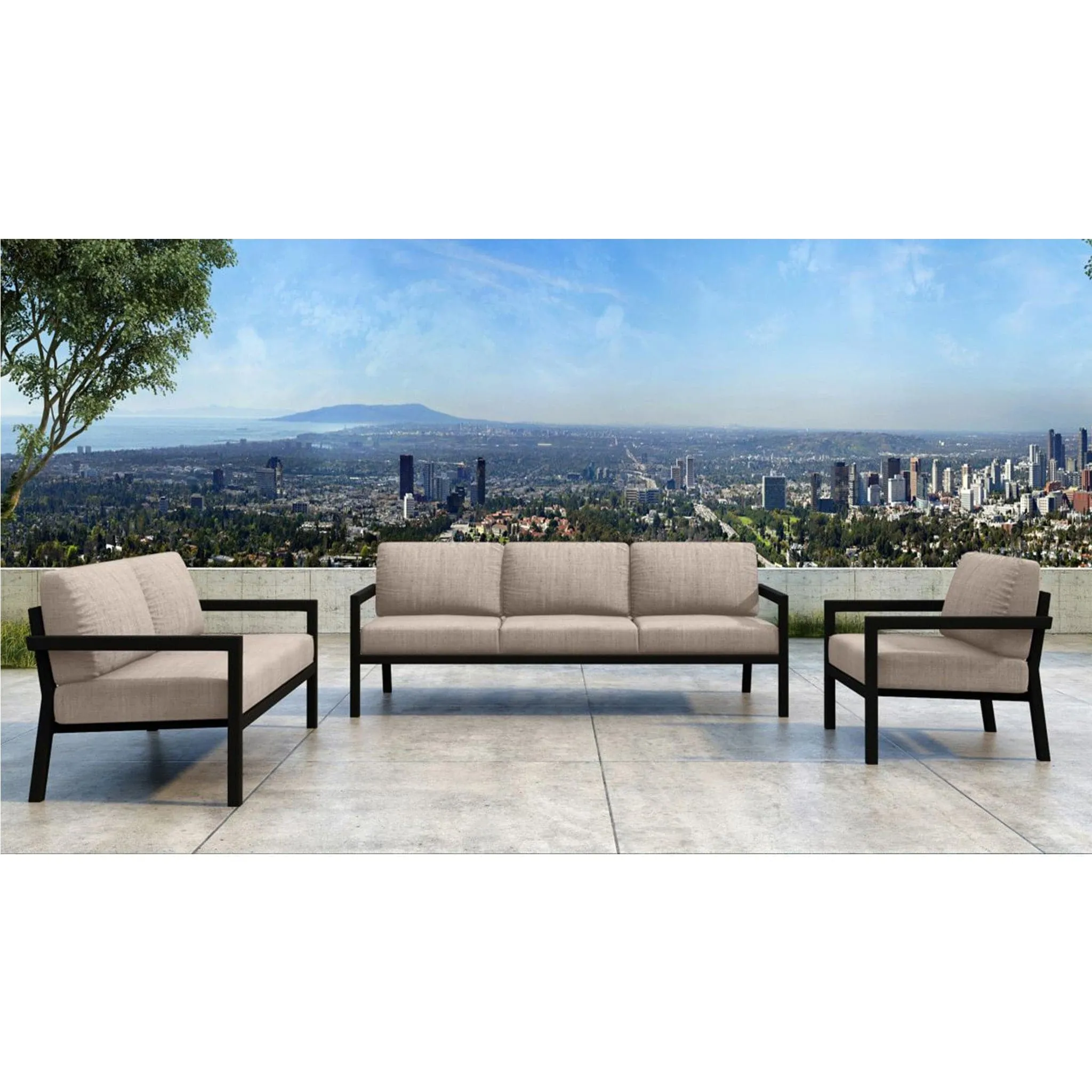 Pacifica 3 Piece Sofa Loveseat Set