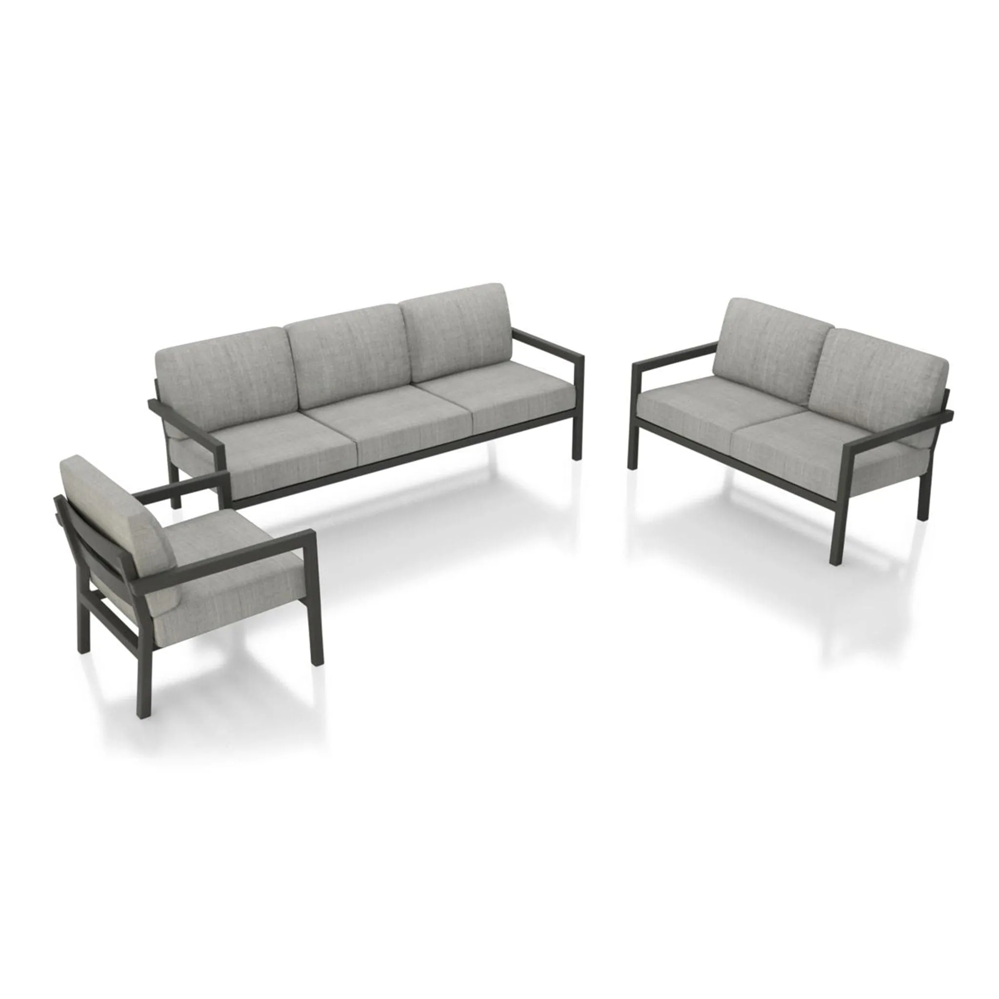 Pacifica 3 Piece Sofa Loveseat Set