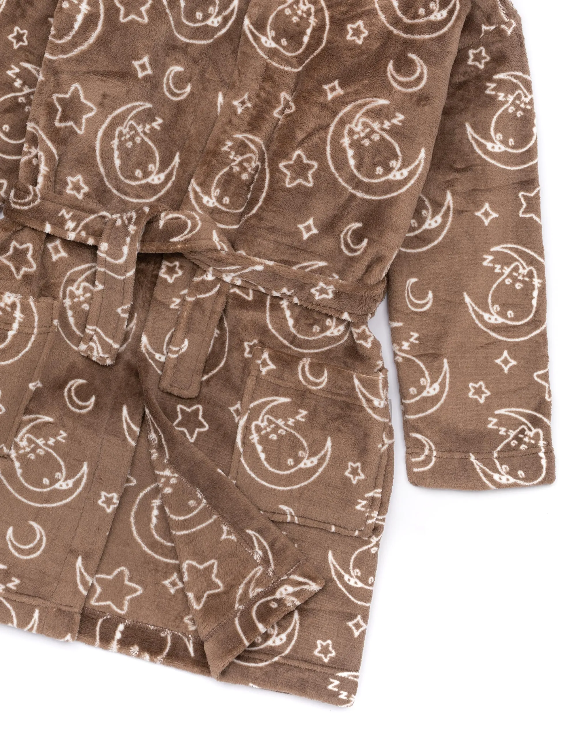 Pusheen The Cat Girls Bathrobe - Brown All Over Print