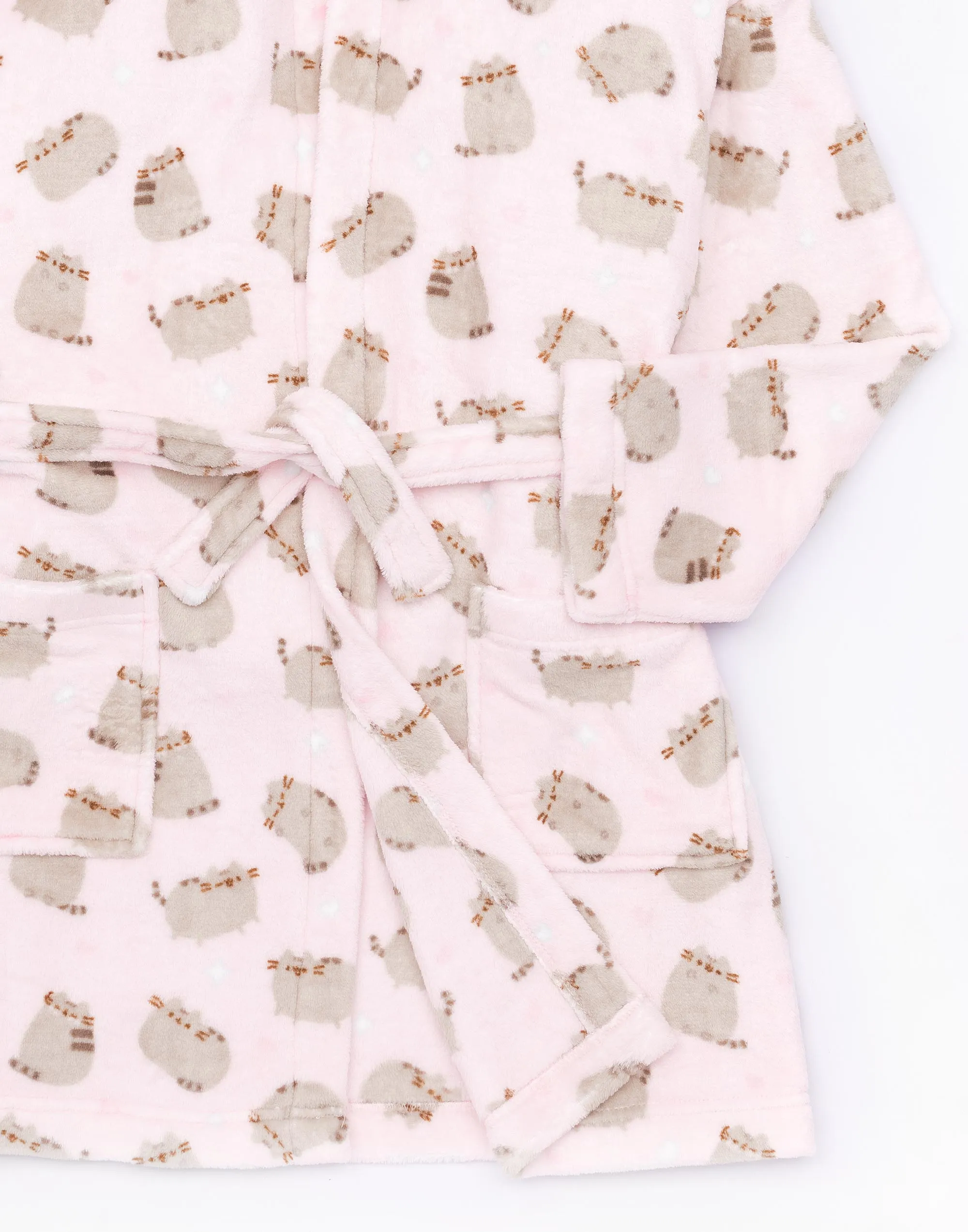 Pusheen The Cat Girls Bathrobe - Pink All Over Print