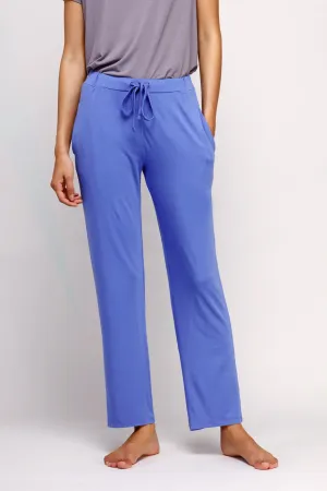 Relaxed Blue Straight Lounge Pant