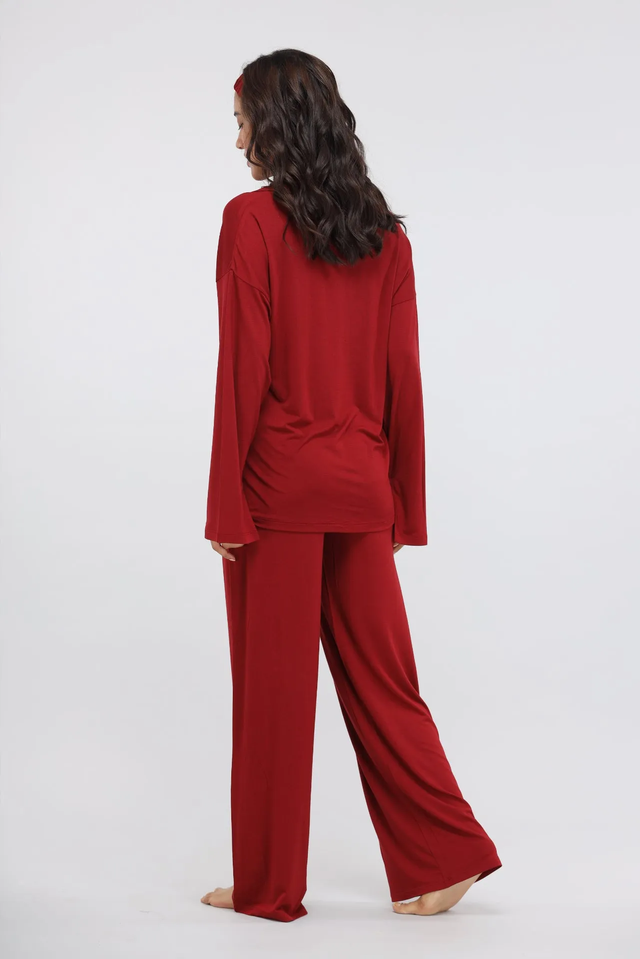 Rhubarb Modal Flared Lounge Pant