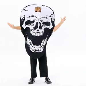 Skeleton Horror Cosplay Costume Halloween Stage Performance Outfit for Kids and Adults