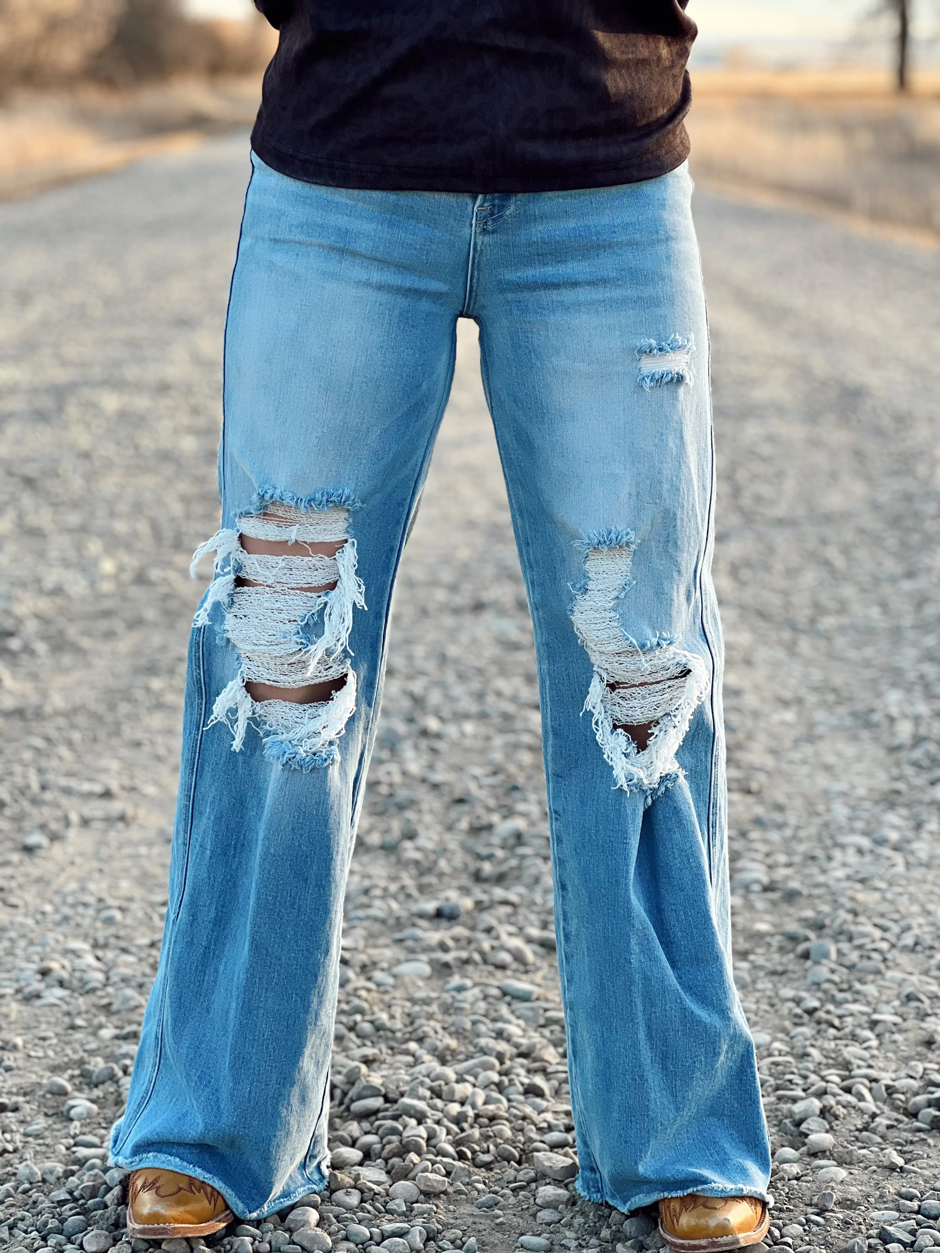 The Blakely Distressed Light Wash Jean