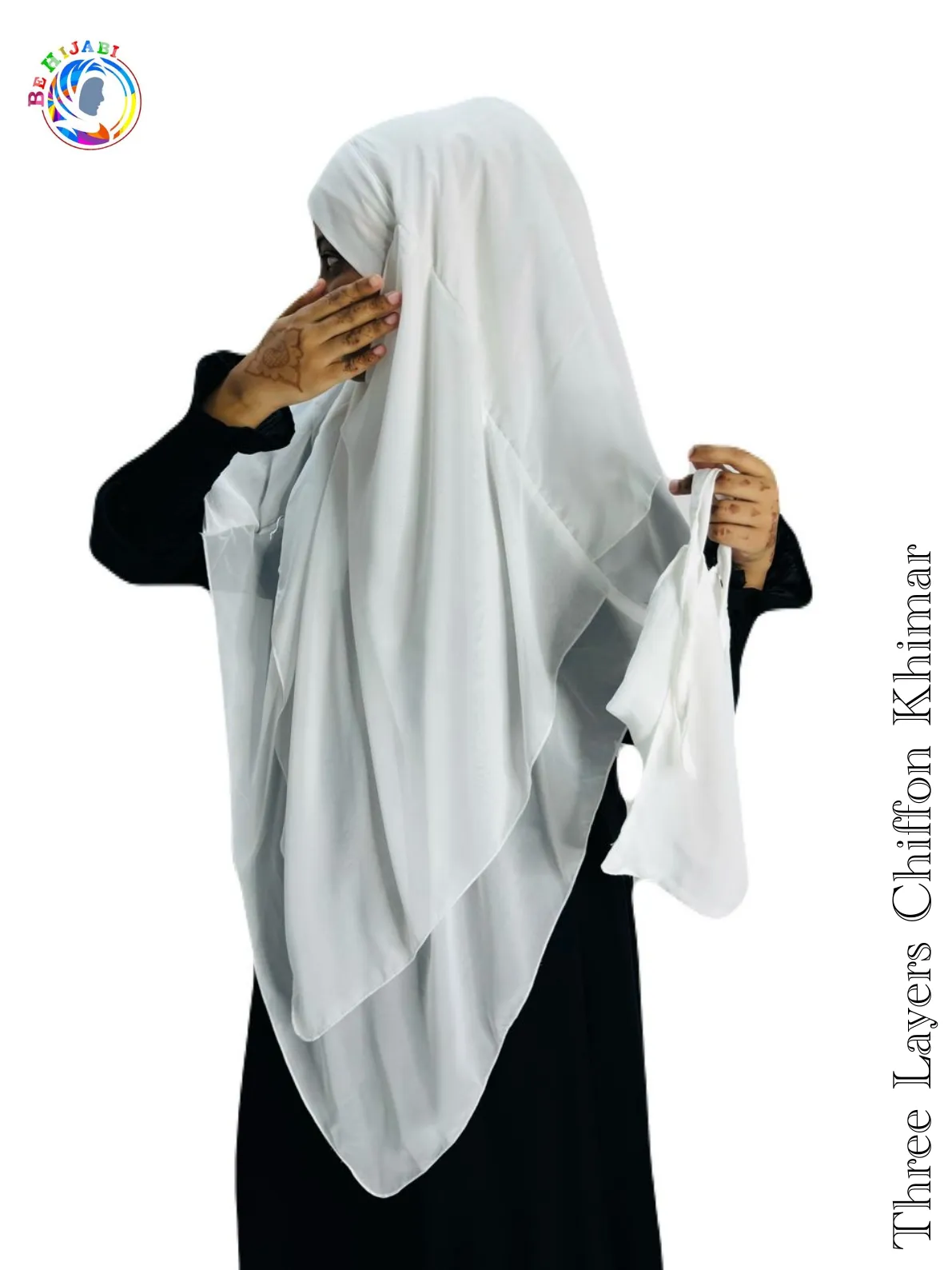 Three Layers Chiffon Khimar Color 22