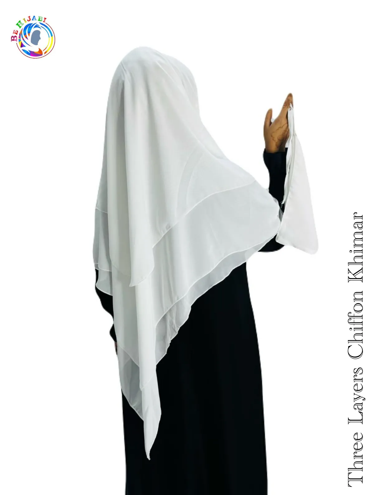 Three Layers Chiffon Khimar Color 22