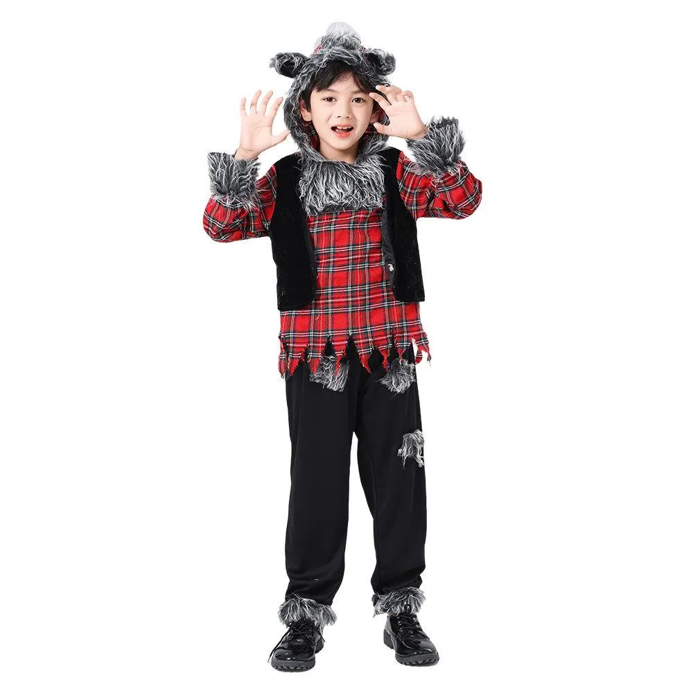 Werewolf Kid costume Halloween Child Cosplay Stage performance