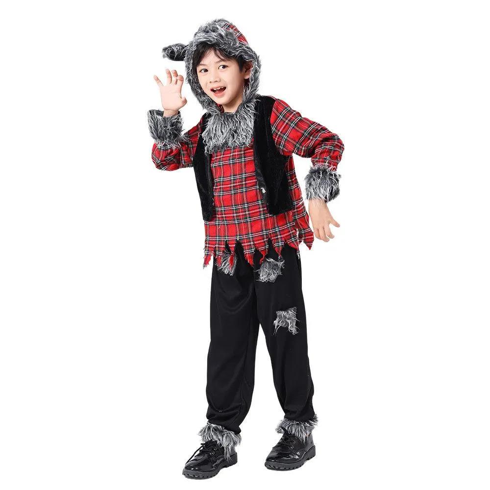 Werewolf Kid costume Halloween Child Cosplay Stage performance