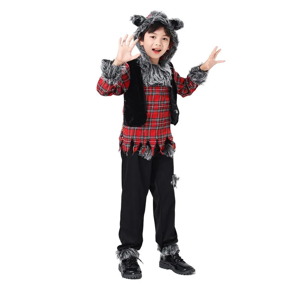 Werewolf Kid costume Halloween Child Cosplay Stage performance