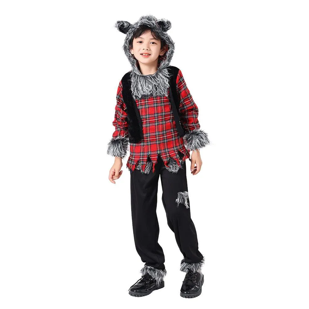 Werewolf Kid costume Halloween Child Cosplay Stage performance